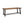 Equilibrium Outdoor Dining Table with Wooden Frame and Slat Top