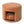 Orange Pet Friendly Ottoman with Removable Pet Cushion and Hidden Pet Nook