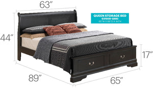 Upholstered Panel Sleigh Bed Design