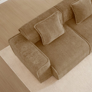 Streamlined Design Deep Seat Modular 4 Seat Boneless Sofa