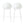 Modern Gable Outdoor Barstool Set of 2 in White