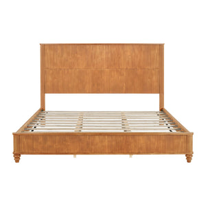 Platform Bed Frame & Tall Headboard