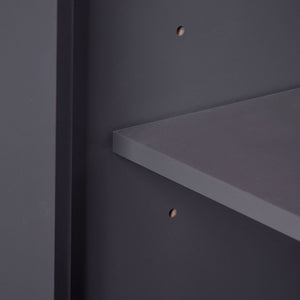 Bathroom Vanity With Ceramic Sink Combo, Modern Freestanding Storage Cabinet With Silver Handles