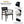 Outdoor Modern Dining Set, Chairs Sunbrella Cushioned And Dining Table With Umbrella Hole