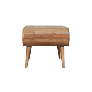 Solid Wood Open Oak-ish Coffee Table, Nordic Legs