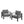 Modern All-Weather Patio Armchairs With Thick Cushions (Set of 2)