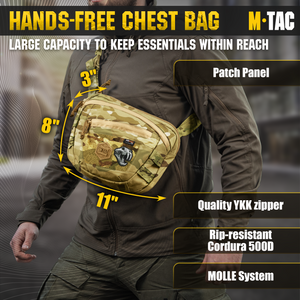 M-Tac Elite Sphaera Large Bag Gen II with Loop Panel