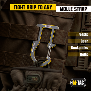 M-Tac Aluminum Carabiner for Backpack Molle (Set of 3)