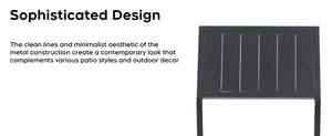 Modern Outdoor Indoor Metal Side Chair - Set of 2
