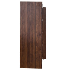 Freestanding Buffet Cupboards Sideboard With Doors & Shelves, Kitchen Pantry Storage Cabinet - Walnut
