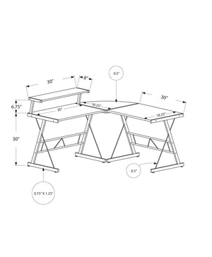 Computer Desk, Home Office, Corner, L Shape, Laptop, Durable Construction