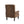Modern Coffee Wood Frame Armchair with Microsuede Upholstery