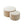 Modern Upholstered Round Coffee Table For Living Room (Set of 2)