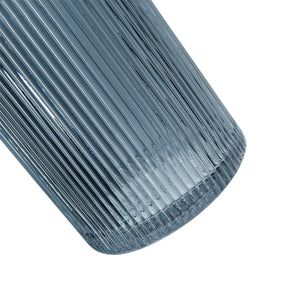D5.9x11.8'H Fluted Accent Vases with Ribbed Design, Set of 2