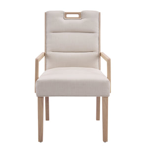Upholstered Dining Chairs with Armrests