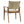 Durable Outdoor Dining Chair with Acacia Wood Frame and Wicker Seat