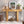 TREXM Rustic Minimalist Console Table with Hidden Drawer