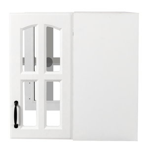 Wall Cabinet with Glass Door and Adjustable Shelves