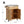 Indoor Compact Bamboo Rolling Kitchen Cart with Stainless Steel Top