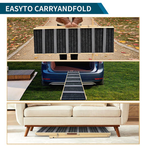 2026 Upgraded Dog Ramp for Couch with Adjustable Heights and Non-Slip Pads