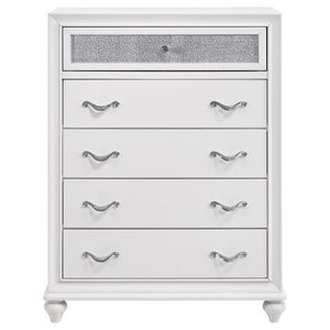 Randall - 5 Drawer Chest - White