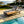 Black Iron + Teak Finish Chaise Lounge Set