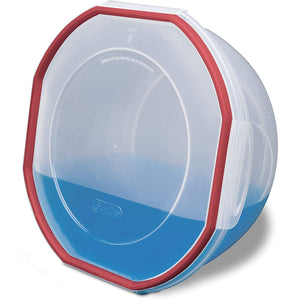 Sterilite Rocket Red Seal 2.5 Qt Plastic Food Storage Bowl Container with Lid