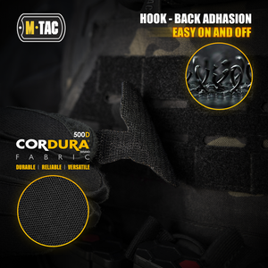 M-Tac Morale Patch Shaka Hand - Tactical Embroidered Military Badge with Hook Fastener Backing