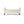 Ivory Fabric Storage Bench with Rolled Arms