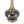 D15x29 Table Lamp with Glass Drum Shade