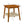 Mid - Century Square Side Table With Woven Shelf - Walnut