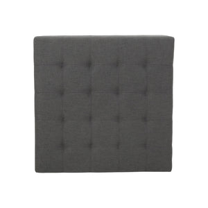Upholstered Tufted Fabric Storage Ottoman