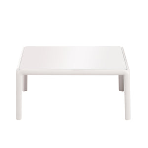 The Sleek All-Weather Resin Outdoor Loveseat and Coffee Table Set