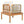 Outdoor 5-Piece Acacia Wood and Rope Patio Sofa Set