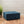 Flip Top Ottoman With Tufted Waffle Stitch And Rolling Casters - Navy Blue
