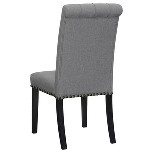 Tufted Rolled Backrest Side Chairs (Set of 2)