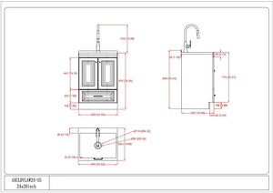 Lawrence - Laundry Cabinet With Faucet And Stainless Steel Sink