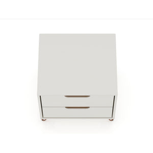 Rockefeller - Nightstand With 2 Drawers - Off White
