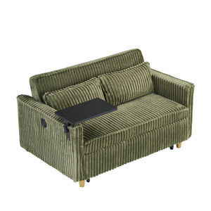 Pull Out Sofa With Movable Tabletop And USB Ports