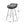 Outdoor Rattan Bar Chair With Metal Legs