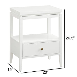 Olana -1 Drawer Nightstand With Floating Top Design