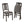 MECO Stakmore Wood Fabric Upholstered Seat Folding Chair Set, Espresso (2 Pack)