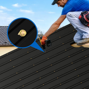 Heavy Duty Metal Roof Panels – 61IN Length, 15PCS Set