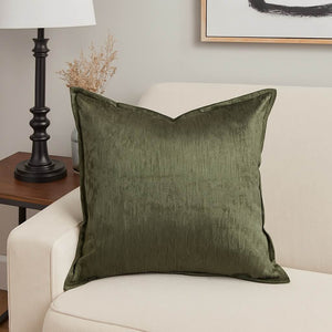 Homey Cozy Velvet Throw Pillow – Deep Forest
