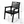 HDPE Outdoor Terrace Dining Chair Set of 2 - Black