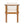 Outdoor Dining Chair Set of 4 with Curved Acacia Wood Arms