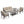 Patio Furniture Set with Coffee Table and Cushions for Backyard