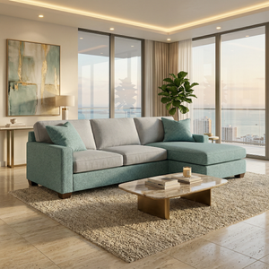 Clifford Sectional Sofa – Made in USA with Custom Fabric Options