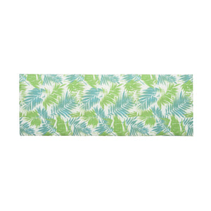 2" Thick Floral Chaise Lounge Cushion in Leaf Coconut
