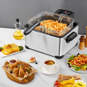 5.3QT Triple Basket Deep Fryer